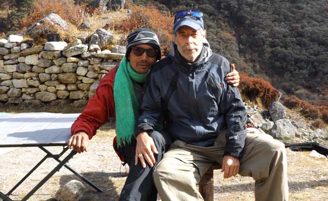 Nepali friend Mingma in Kanchenjunga